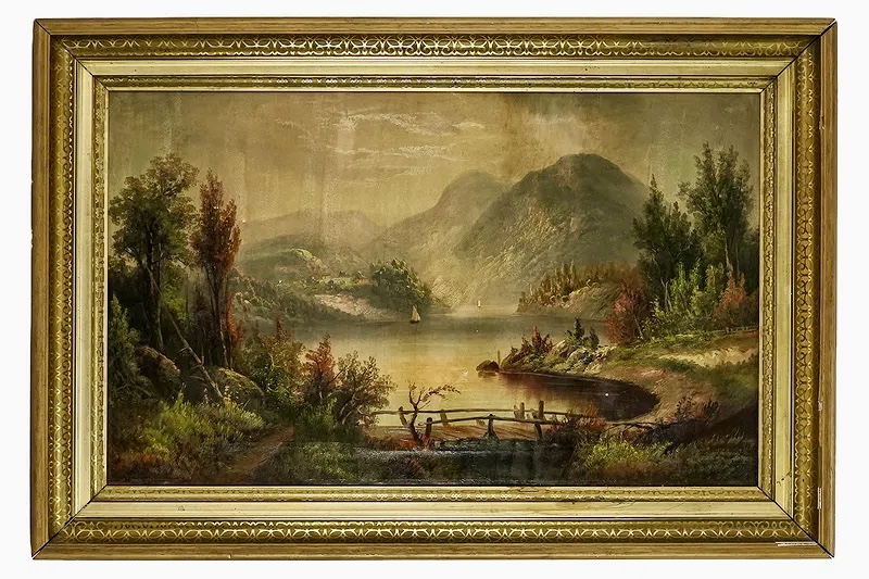 Large Hudson Valley School Painting