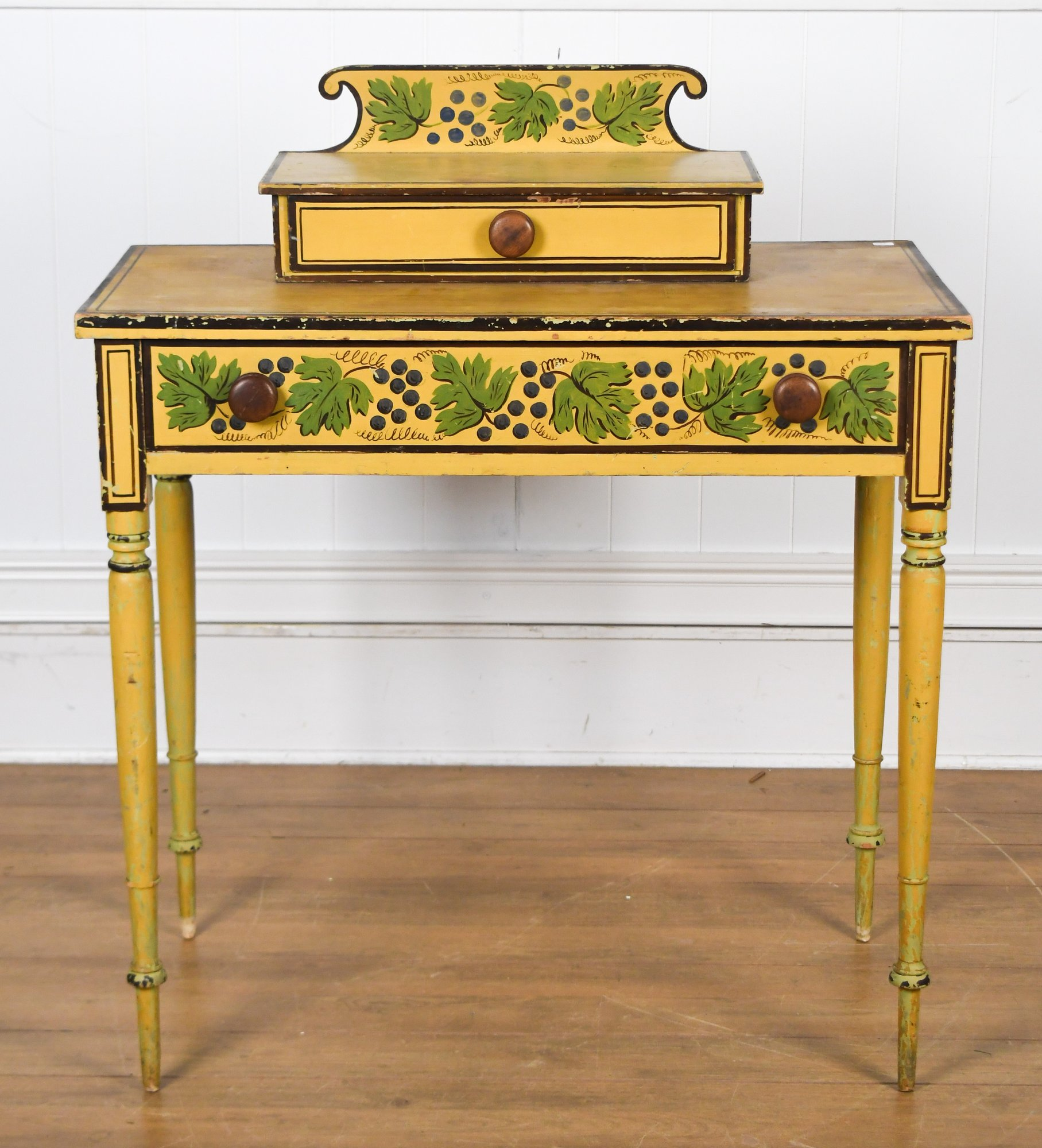 Early 19th Century New England Painted Stand with Drawer